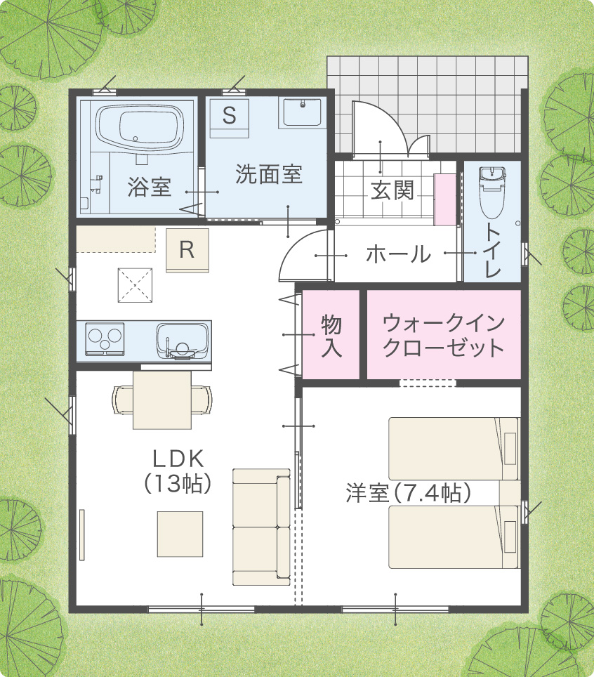 1100万円以内で建てる平屋建て。1200万円以内で建てる2階建て